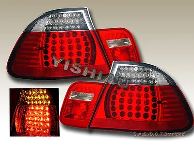 02 03 04 05 BMW E46 325 330 328 Tail Lights LED 4DR R/C • $176.99