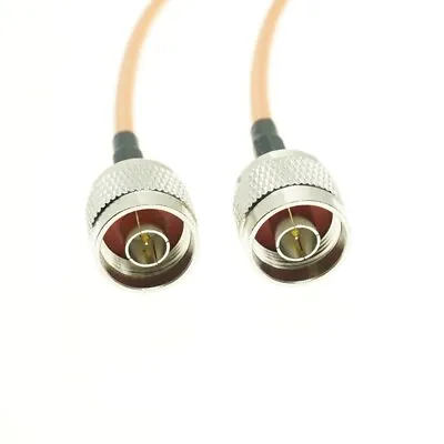 N Male To N Male Double Shield Coaxial Lot Coax Jumper Pigtail RG400 Cable • $5.32