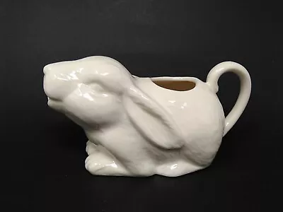 Border Fine Arts Ivory Detailed Glossy Porcelain Bunny Rabbit Creamer Mini Jug • $14.99