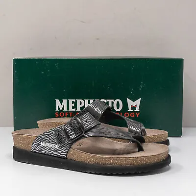 Mephisto Helen Black Zebra Sandals Size 35 (5 US) • $107.79