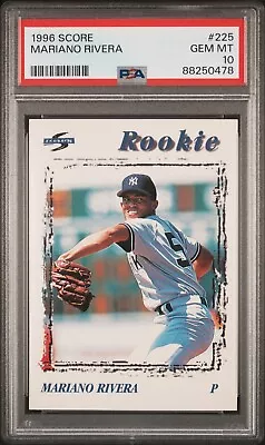 1996 Score #225 Mariano Rivera Rookie Card- Yankees - PSA GEM MINT 10 • $109.99