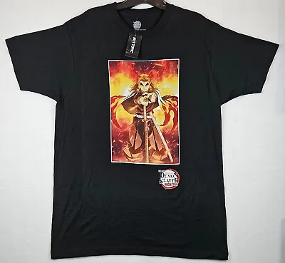 Demon Slayer Kimetsu No Yaiba The Movie Mugen Train Rengoku Adult T-Shirt LARGE • $21.75