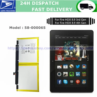 $13.80 • Buy New Battery For Amazon Kindle Fire HDX 8.9  3rd 4th Gen GU045RW GPZ45RW 26S1004