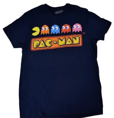 Pacman Mens Navy Pac-Man Video Game Shirt New 2XL • $9.99