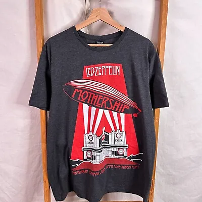 Led Zeppelin Shirt Mens Extra Large Grey Mothership Short Sleeve • $24.95