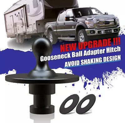 Upgrade Gooseneck Ball Adapter Trailer Forge Kingpin With 5th Wheel Hitch  • $180.55