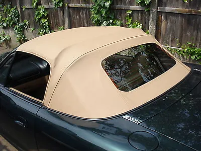 Mazda Mx5 MK2 - Soft Top Beige Vinyl Hood With Heated Glass Window • $970.42