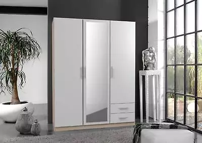 Qmax 'Space' 3 Or 4 Door Wardrobes. German Made. White & Oak • £259