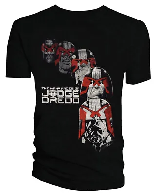 2000AD Judge Dredd: The Many Faces Of Dredd Men's T-Shirt • $14.50