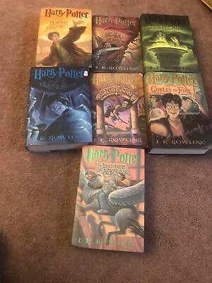 Harry Potter Complete Hardcover Book Set 1-7 J.K. Rowling All 1st Editions New • $63.99