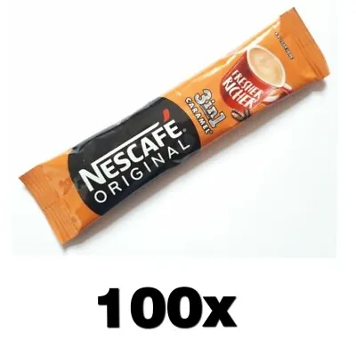 NESCAFE ORIGINAL 3 IN 1 CARAMEL  2 IN 1 (1 TO 100 Sachets) Instant Coffee CHEAP • £18.97