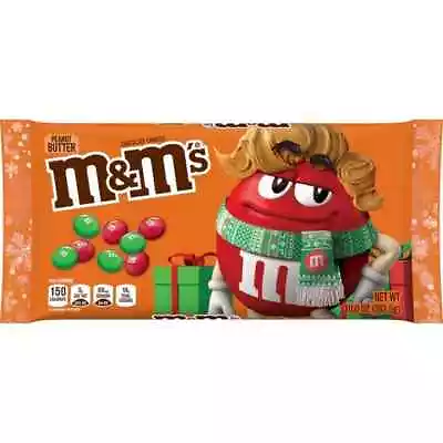 M&M's Peanut Butter Chocolate Candies 10.0 Oz Bag - Limited Edition - BB 08/2024 • $5.99