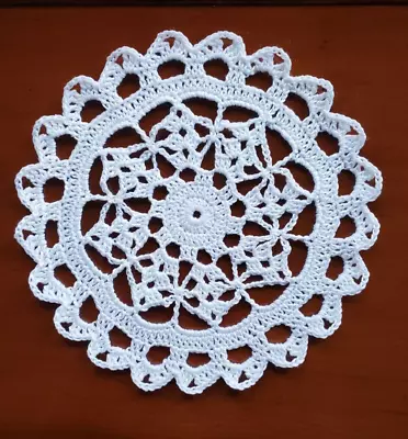 Crochet Cotton 6  Coaster/Doily In WHITE For Table Or Dreamcatcher • £2.90