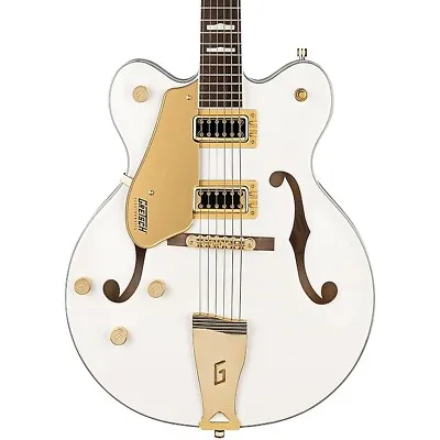 Gretsch Electromatic Hollow Body Gold HW Left-Handed Guitar Snow Crest White • $899.99