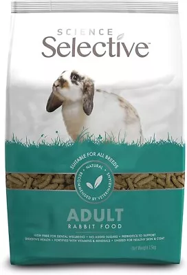 Supreme Petfoods Science Selective Adult Rabbit 1.5kg • £5.50