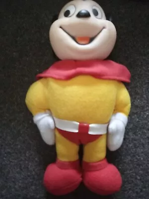 Vintage Mighty Mouse Plush With Vinyl Head Figure 1988 By Presents (6) • $10