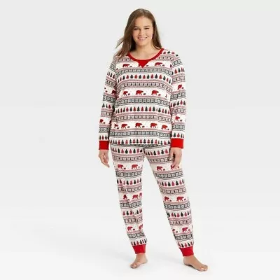 Wondershop Women's Christmas Fair Isle Print Matching Family Pajamas Set Size M • $19.97