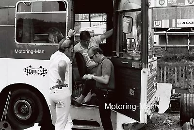 £10 • Buy Photograph Colin Chapman Graham Hill Lotus Transporter Mechanic F1 12x8 Inch