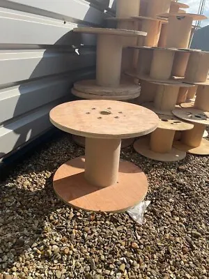Large Cable Drum Height 45cm Width 60cm Ideal For Garden Use Coffee Table & More • £13.50