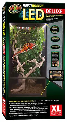 $399.99 • Buy Zoo Med ReptiBreeze LED Deluxe Screen Cage Black, 1ea/XL