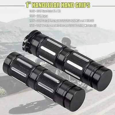 1 Inch Motorcycle Handle Bar Hand Grips Fit For Harley Sportster XL1200 883 Dyna • $24.68