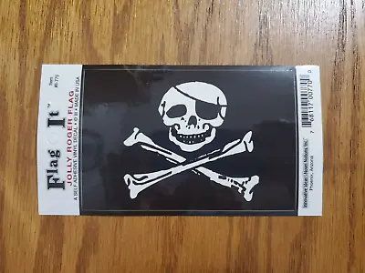 JOLLY ROGERS / PIRATE FLAG Vinyl Decal Sticker - 3 1/4  X 4 7/8  - Car Truck • $2.99