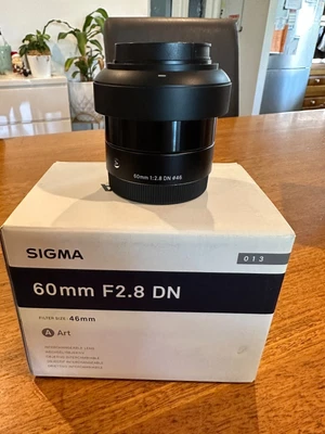 $154 • Buy Sigma 60mm F2.8 DN Art Series Lens For Sony E Mount Cameras