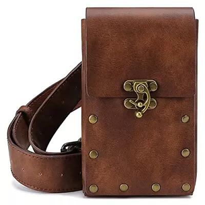 Vintage Leather Belt Bag For Women Steampunk Waist Fanny Pack Leg Bag Pouch V... • $26.55