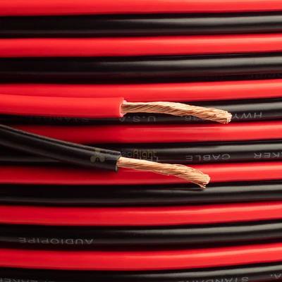 $19.95 • Buy 50 Feet 12 Gauge Speaker Cable Car Home Audio 50' Black & Red Zip Wire