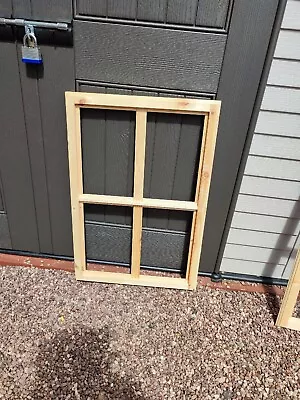 Shed Window Timber Window Pine Window Georgian Fixed Window Unglazed 475x674mm • £59.99