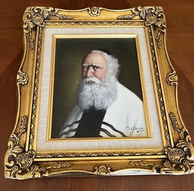 David Pelbam Rabbi Oil Painting • $110