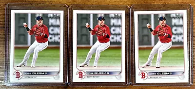 Lot Of (3) 2022 Topps #15 JOSE IGLESIAS Boston Red Sox • $2