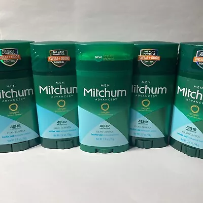 Mitchum Clean Control Invisible Solid Antiperspirant Deodorant 5 Sticks Oxygen • $99.99