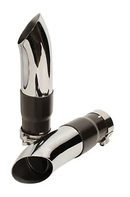 Radiant Cycles Shorty GP Exhaust 04-09 Honda VTX1300C Muffler Slipon Pipe Chrome • $124.99