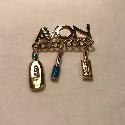 Avon Vintage Perfect Partners Dangle Pin Broach Goldtone 1999 • $25