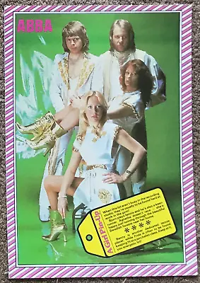 ABBA - 1983 Full Page UK Magazine Annual Poster • £3.95