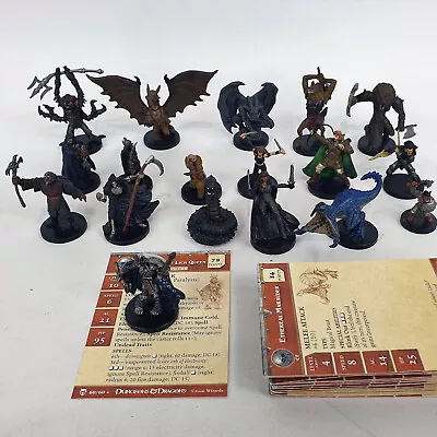 $119.95 • Buy Dungeons & Dragons Miniatures Bulk Lot 18x Figures Blood War Vlaakith Lich Queen