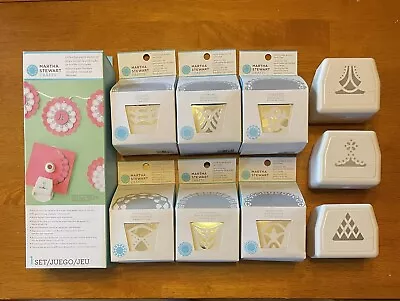 Martha Stewart Circle Edge Punch Starter Set And 9 Cartridges Lace Flower Dots • $129.99