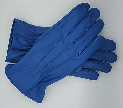 Unisex Unlined Police Dressing Driving Fashion Soft Sheep 100% Leather Gloves • $14.99