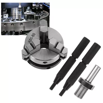 Lathe Chuck 3 Jaw Self Centering K01 50 Steel Scroll Rotary Easy Use Tools • $89.42
