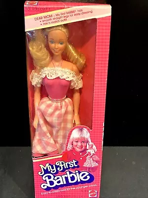 My First Barbie 1982 Mattel 1875 NRFB NIB In Mix-And-Match Outfit 🌸 • $89