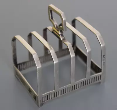 Antique Mappin & Webb Sterling Silver Toast Rack Sheffield ENGLAND 1924 80g • $108.15