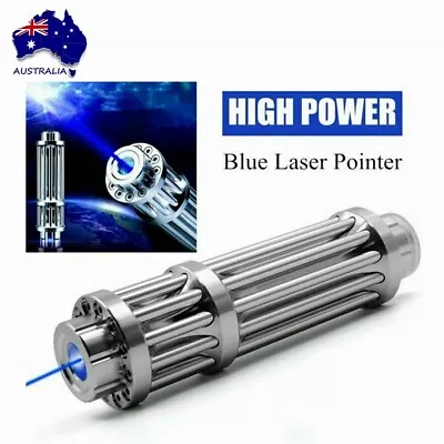 1MW Military High Power 450nm Blue Light Pointer Pen Burning Beam Light AU Stock • $65