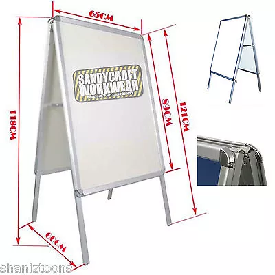 A1 A-Board Aluminium Pavement Sign VAT Included X2 • £92.92