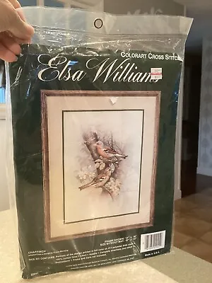 Elsa Williams Stamped Cross Stitch Kit 02041 Chaffinch Bird 14x18 New • $12.99