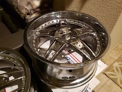 MHT DF-5 (FOOSE) 20 X10  ET-40 5x112  DEEP DISH ALLOY CHROME+CENTER CAP  -QTY-1 • $138