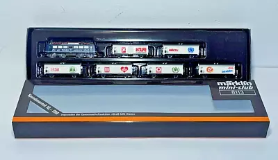 Z Scale Marklin 8113 Electric Locomotive Set With 6 Freight Cars Original Box • $274.99