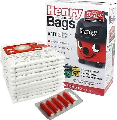 Avern Genuine Numatic Hepa-Flo Henry Hetty NRV Vacuum Cleaner Dust Bags 10 Pcs • £14.89