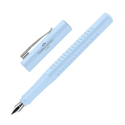Faber-Castell Grip Fountain Pen In Sky Blue - Fine - NEW In Box • $24.95