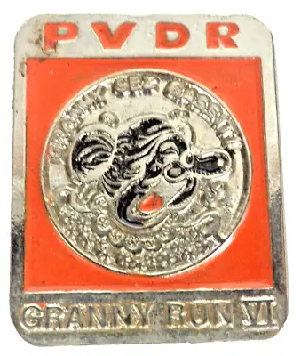 Vintage Enduro Motorcycle Racing Pin Badge PVDR Granny Run VI • £13.53